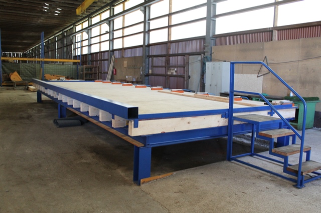 Produktionsanlage für Holzrahmenwände im Gewerbepark Bliesen im Saarland